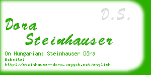 dora steinhauser business card